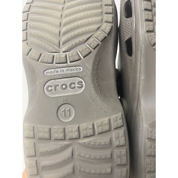 Crocs Baya Graphite Gray Lightweight Water Friendly Clogs Casual Comfort Sz 11 - Picture 9 of 9